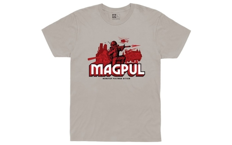 Magpul Industries Nonstop polymer action cotton t-shirt silver 3x-large
