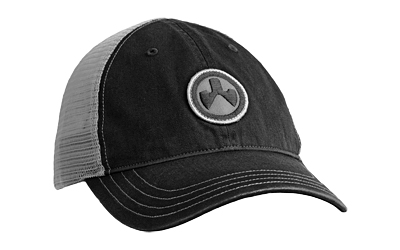 Magpul Industries Icon Patch Garment Washed Trucker Hat, Black/Charcoal, One Size Fits Most MAG1105-002