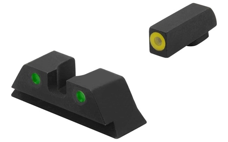 Meprolight Hvs set glock~ 9/40/357, yellow outline front