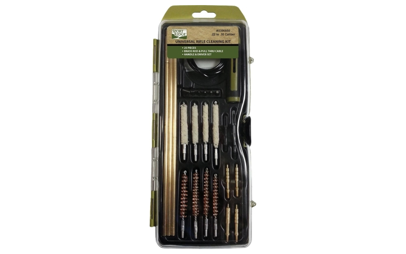 Tacshield universal rifle 25pc kit w/ brass rods hard case