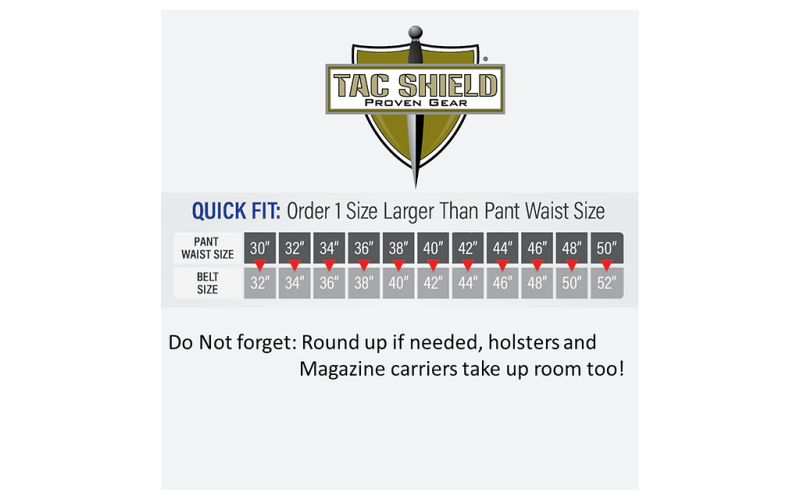 Tacshield tactical rigger belt 1.75" double wall md blk