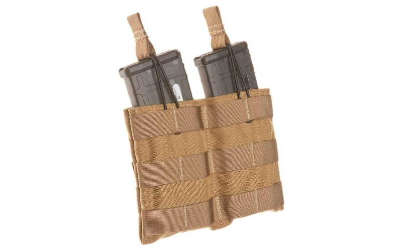 Tacshield double speed load rifle molle pouch coyote