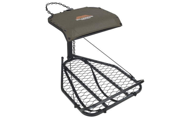 Millennium m25 steel hang-on tree stand w footrest includes safe-link 35' safety line