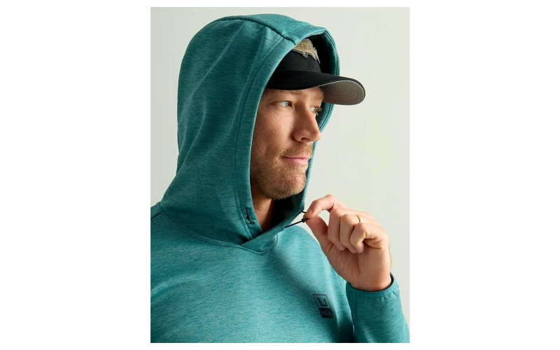 Huk huk'd up performance fleece hoodie storm blue hthr xxl