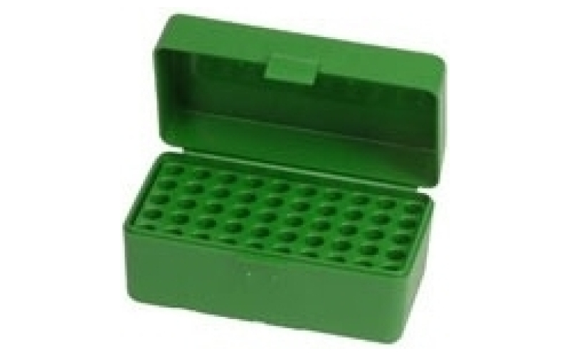 Mtm Case-Gard Flip top rifle ammo box 22 hornet 50 round green