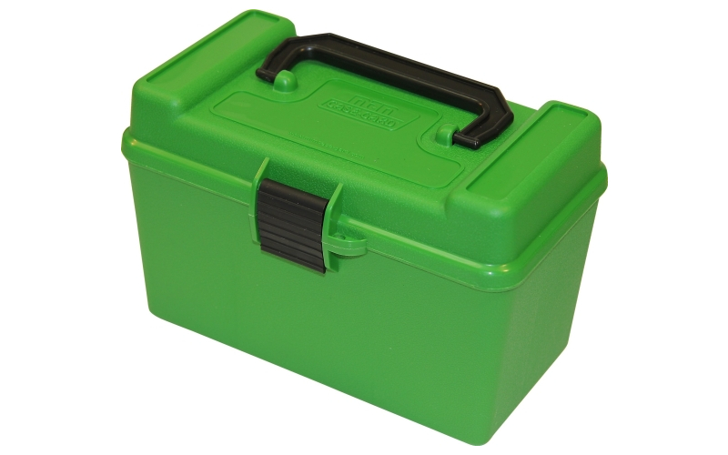 Mtm Case-Gard Handle carry rifle ammo box 17 rem-300 aac 50 rd green