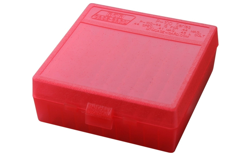 Mtm Case-Gard Flip top pistol ammo box 41 longcolt-45 longcolt 100rd red