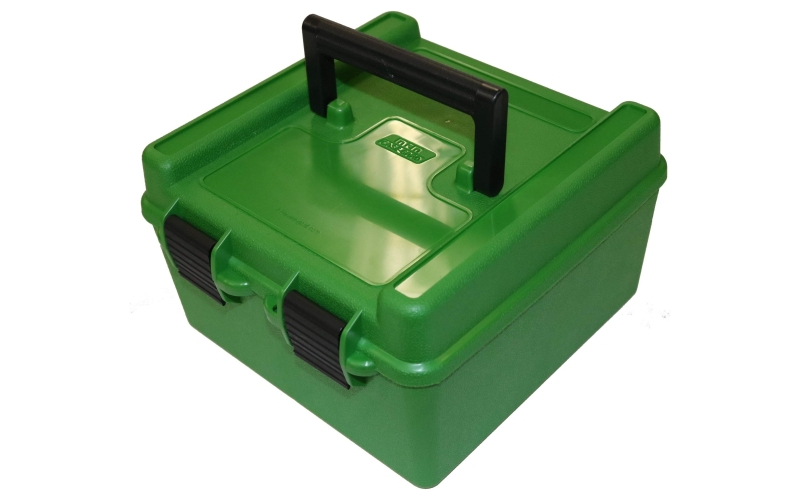 Mtm Case-Gard Handle carry rifle ammo box 20 nosler-9x57 norma 100rd grn