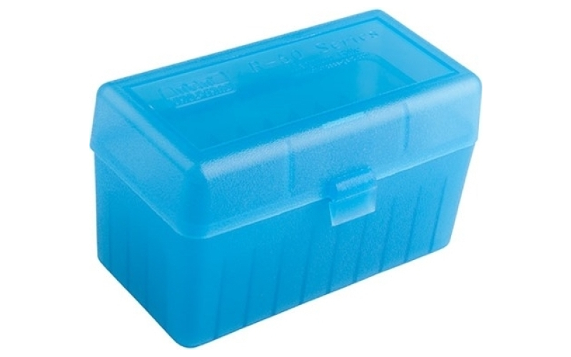 Mtm Case-Gard Flip top rifle ammo box 26 nosler-10.75x68 mauser 50 rnd blu