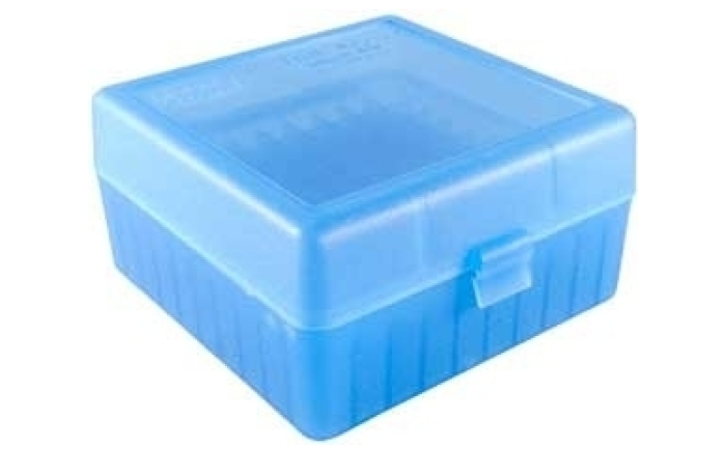 Mtm Case-Gard Flip top rifle ammo box  22 br-308 winchester 100 round blue