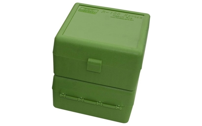 Mtm Case-Gard Flip top rifle ammo box 223-ruger 6x47 100 round green