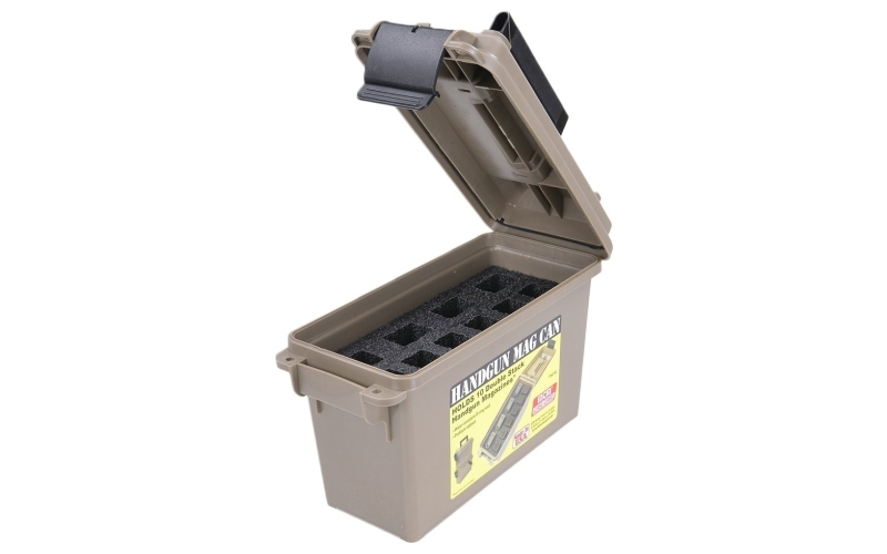 Mtm Case-Gard Tactical mag can double-stack 1911 9mm luger 10-mag tan