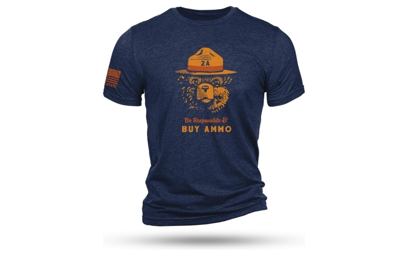 Nine line 2a bear navy triblend t-shirt/ medium