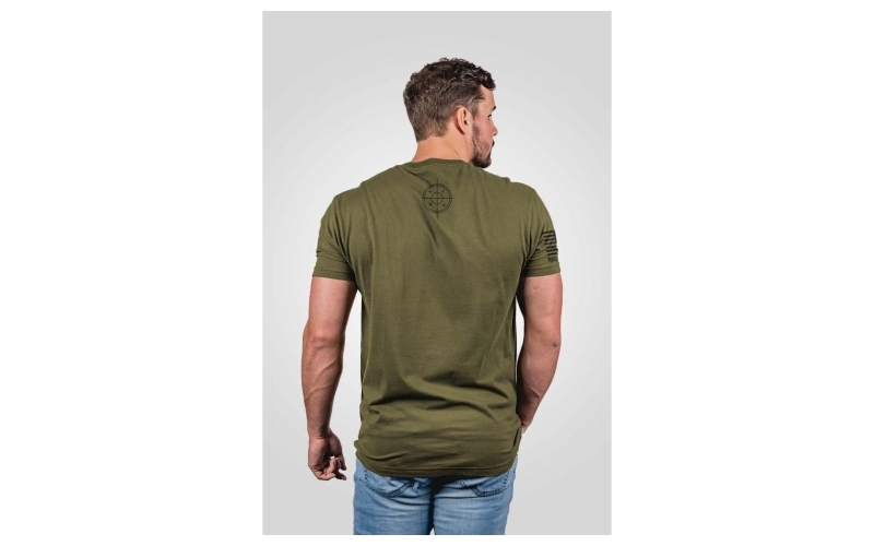 Nine line pew pew anatomy military green t-shirt/ small
