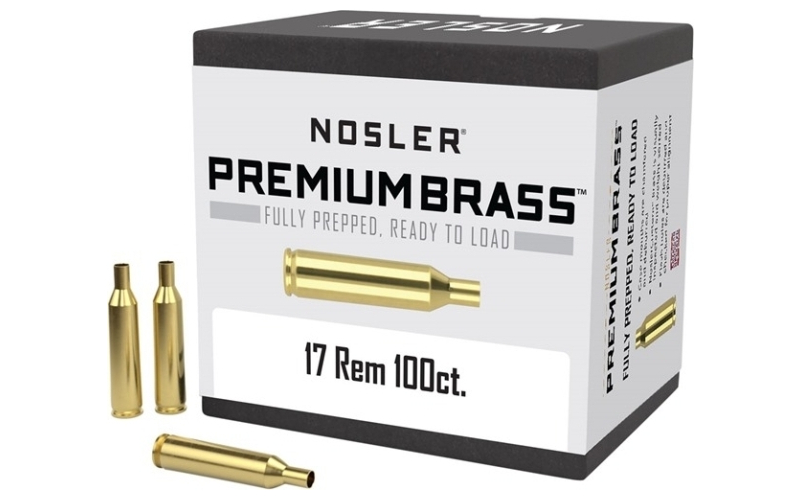 NOSLER 17 remington brass 100/box