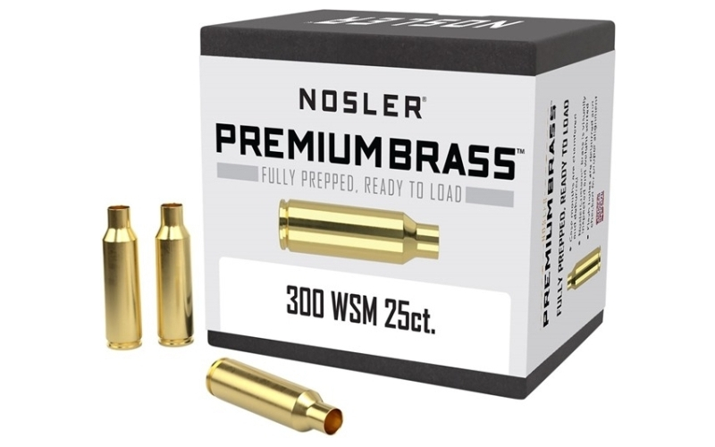 NOSLER 300 wsm brass 25/box
