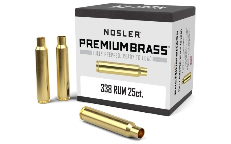 Nosler brass 338 rem ultra mag 25/ct