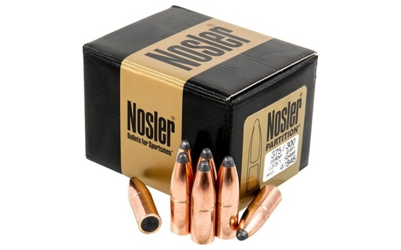 NOSLER 375 caliber (0.375'') 300gr spitzer 50/box