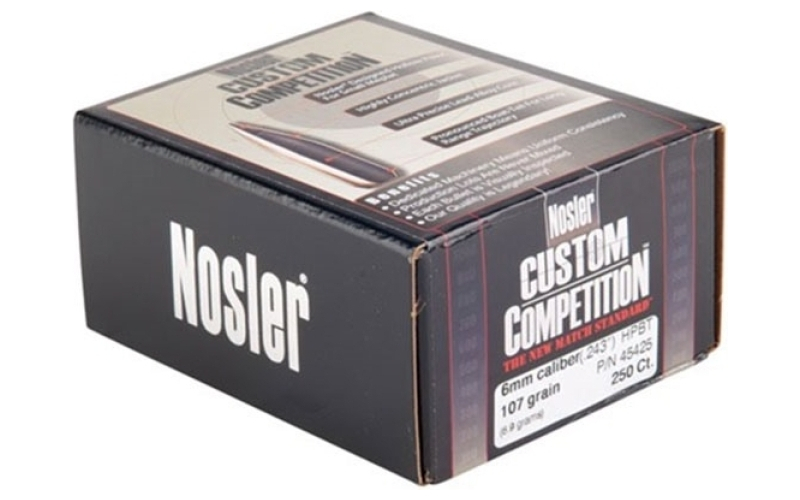 NOSLER 6mm (0.243'') 107gr hollow point boat tail 250/box