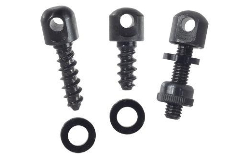 Swivel base 3-pc screw set blk