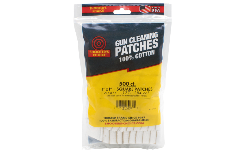OTIS 1" SQ CLEANING PATCHES 500CT