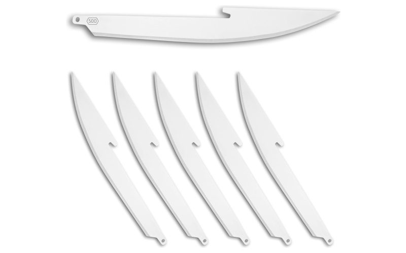 Outdoor Edge Edge Boning/Filet Blades, Plain Edge, 5" Blades, 420J2 Stainless Steel, 6 Pack RR50-6