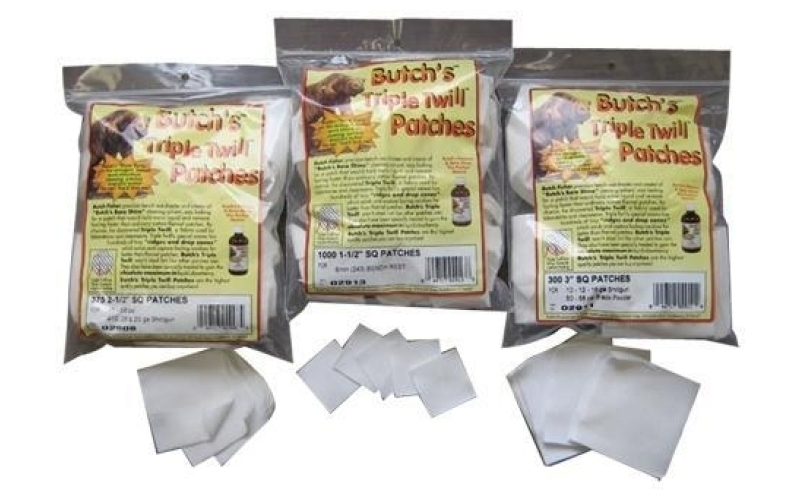 Butch's twill patches 3" 300/ct