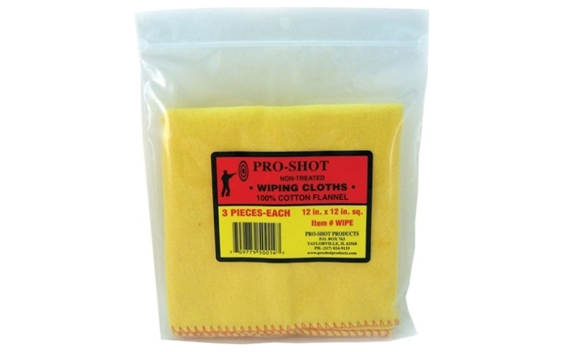 Pro-Shot Products Non-treated cloth (3 per bag)