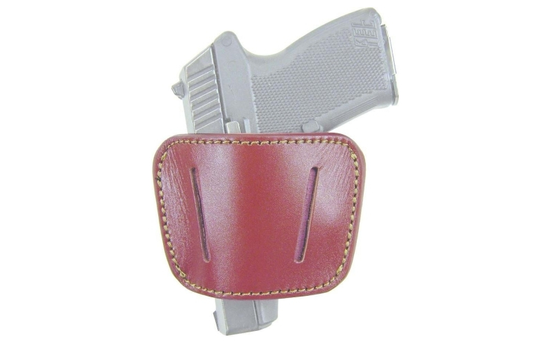 Homeland concealment belt slide holster with removable clip large brown