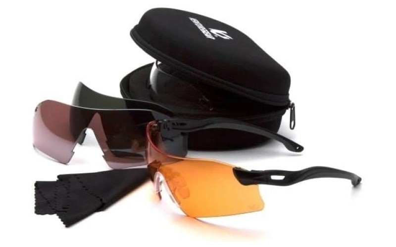 Pyramex vg - dropzone - eyewear kit with four interchangeable lenses