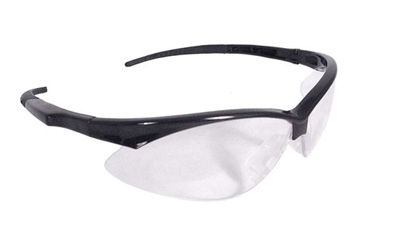 Radians Outback Glasses, Black Frame, Clear Lens, With Cord OB0110CS