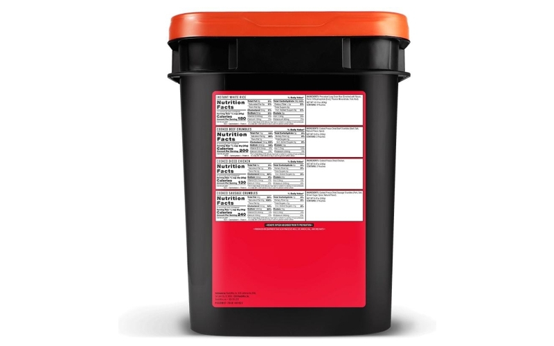 Readywise meat and rice bucket 48 meat+40 rice servings freeze dried
