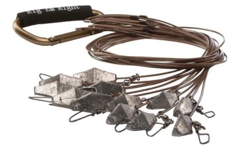 48in xtreme cable tx rigs 4oz weights (per doz)
