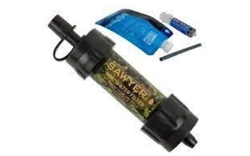 Sawyer mini water filtration system - camo