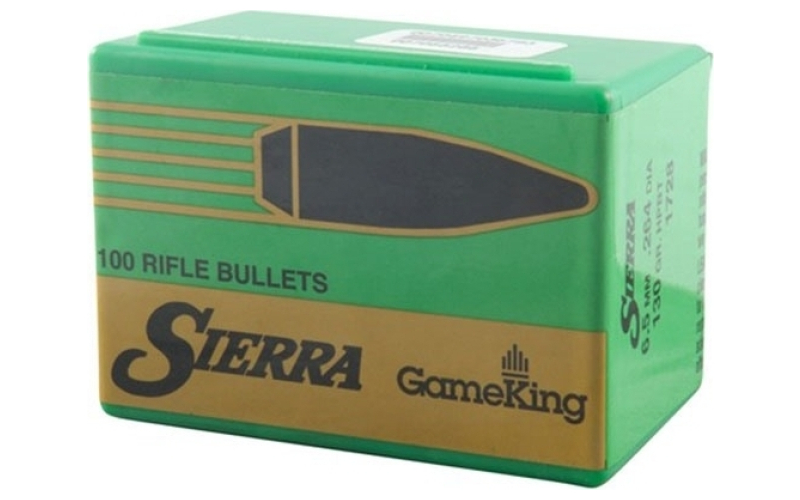 Sierra Bullets 6.5mm (0.264'') 130gr hollow point boat tail 100/box