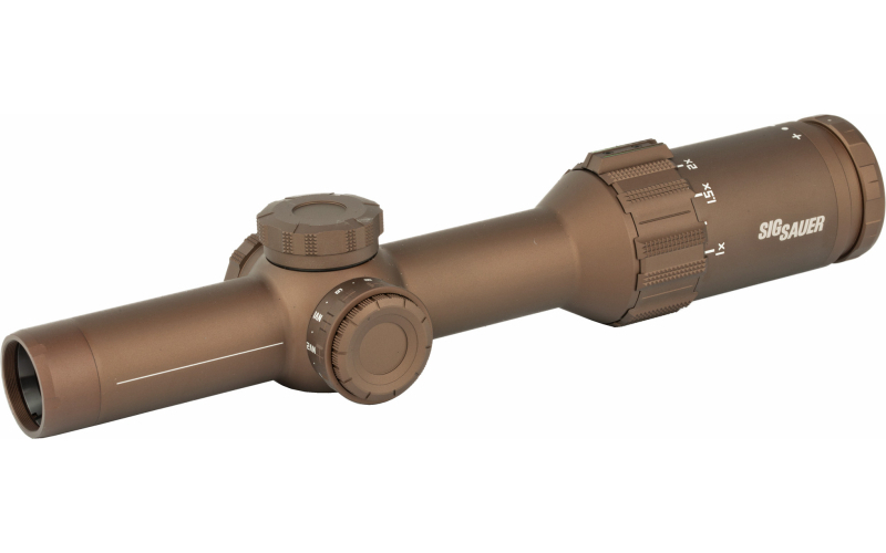 Sig Sauer TANGO 6T, Rifle Scope, 1-6X24MM, First Focal Plane, 556-762 Horseshoe Reticle, Illuminated Reticle,  Matte Finish, Flat Dark Earth, Includes Power Selector Throw Lever SOT61231
