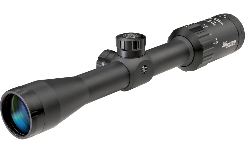 Sig Sauer WHISKEY3 Rifle Scope, 2-7X32mm, BDC-1 Quadplex Reticle, 0.5 MOA Adjustments, Black SOW32202