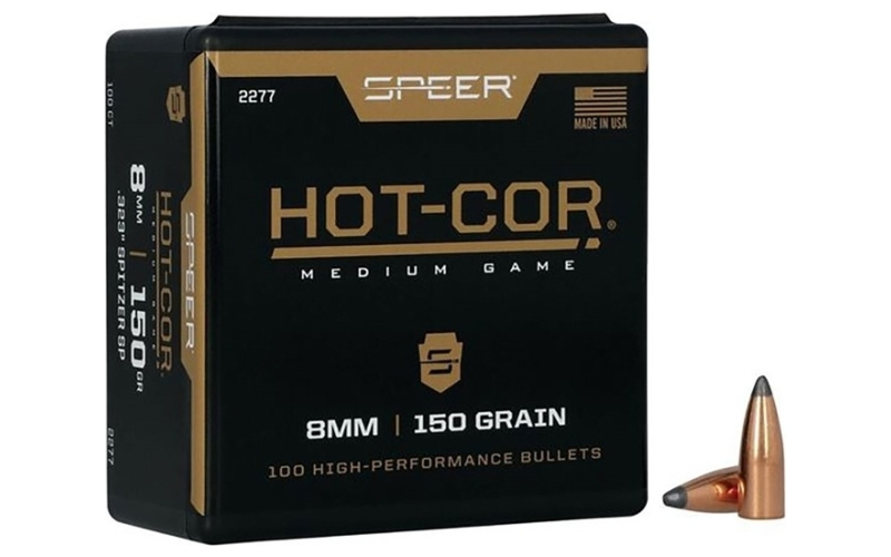 Speer Ammunition 8mm (0.323'') 150gr spitzer 100/box