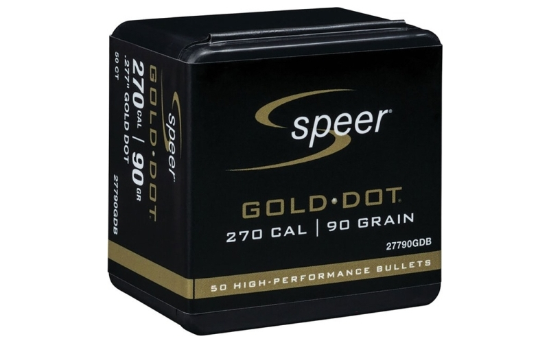 Speer Ammunition 270 caliber (0.270'') 90gr gold dot soft point 50/box