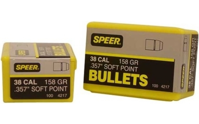 Speer Ammunition Speer bullet 38cal .357 158gr jsp