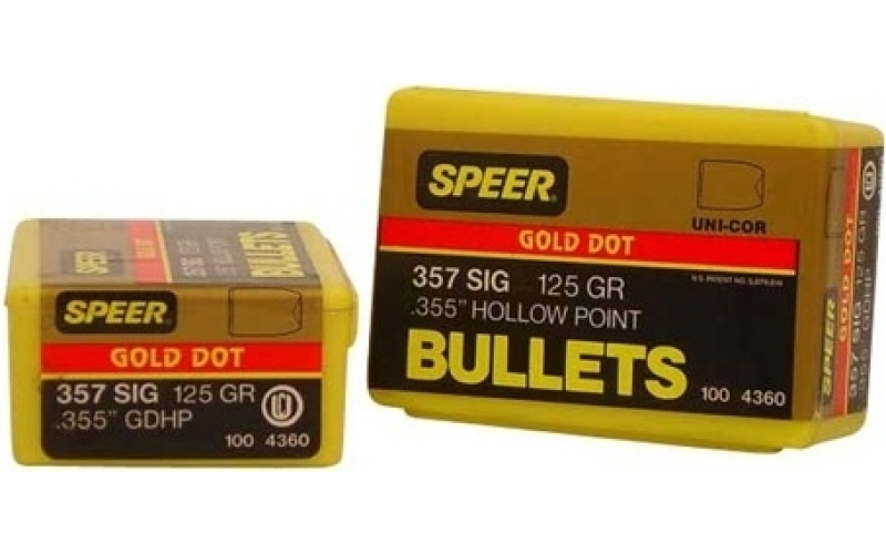 Speer Ammunition Speer bullet .357 sig .357 125gr gdhp