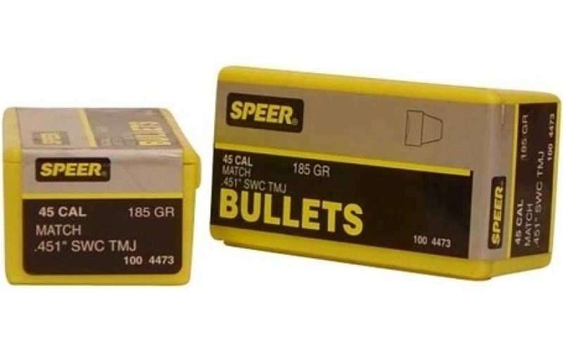 Speer Ammunition Speer bullet .45 .451 185gr swc tmj match