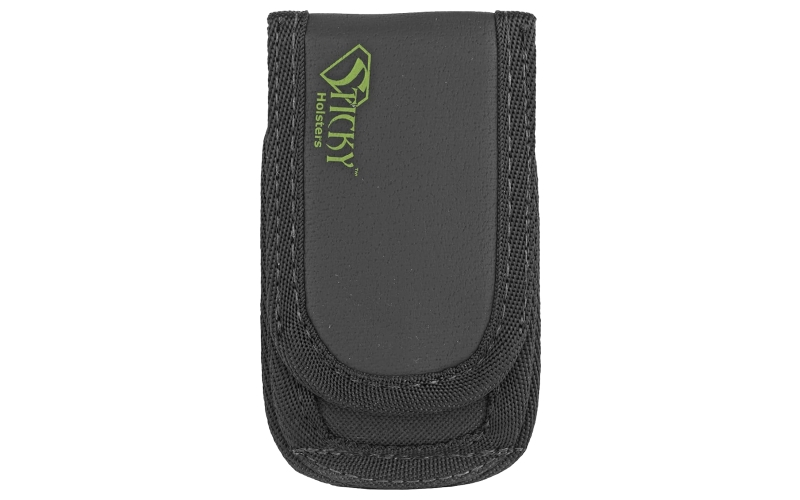 Sticky Holsters Super Mag Pouch, Fits Flashlights, Any Pistol Magazine, Built in Pocket for License, Black Finish SMP1