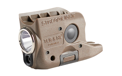 Streamlight TLR-6 HL, Tac Light with Red Laser, Fits Glock 42 & 43, 300 Lumens, Matte Finish, Flat Dark Earth, Includes Three SLB2 Batteries with USB-C Charging Case 69341