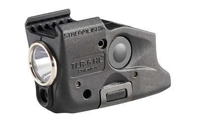 Streamlight TLR-6 HL, Tac Light with Red Laser, Fits Glock 17,19,23,22, 300 Lumens, Matte Finish, Black, Includes Three SLB2 Batteries with USB-C Charging Case 69343