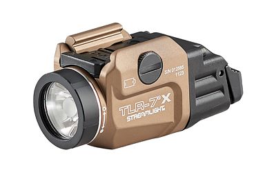 Streamlight TLR-7X, 500 Lumens, 1.5 Hour Runtime, Dual Fuel, Matte Finish, Flat Dark Earth, Includes High/ Low Switch, (1) CR123A Battery 69429