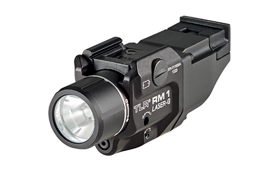 Streamlight TLR RM 1, Tac Light with Green Laser, 1.5 Hour Runtime, Black, Includes Key Kit, and (1) CR123A Lithium Battery 69444