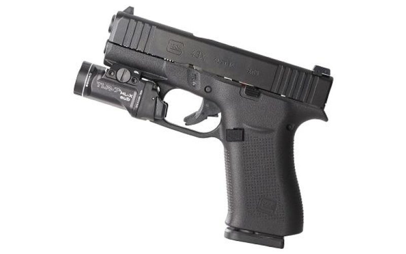 Streamlight TLR-7 HL-X Sub, Weaponlight, Fits GLOCK 43X/48, 1,000 Lumens with SL-B9 Battery, 30 Minute Run Time, Matte Finish, Black with Silver Ring 69503