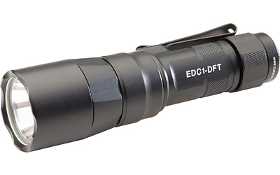Surefire Everyday Carry Light (EDC-1-DFT), Dual-Fuel Turbo, Flashlight, 650 Lumens, Anodized Finish, Black EDC1-DFT-BK