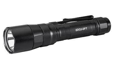 Surefire Everyday Carry Light (EDC-2-DFT), Dual-Fuel Turbo Flashlight, 700 Lumens, Anodized Finish, Black EDC2-DFT-BK